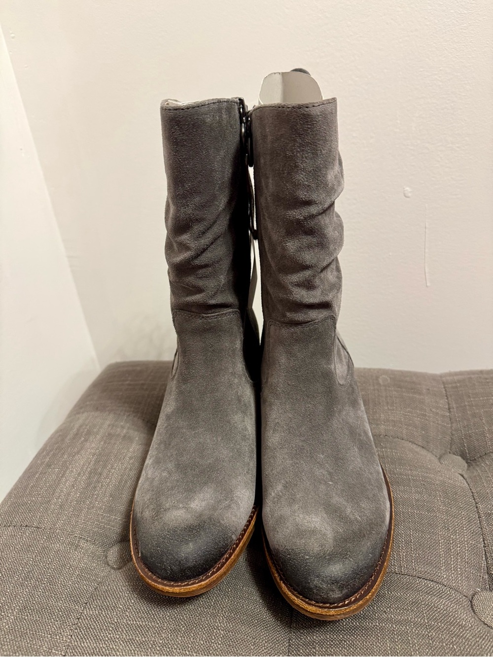 Sofft Sharnell Low Boot Gray Size 8.5 Waterproof Leather New Without Box
